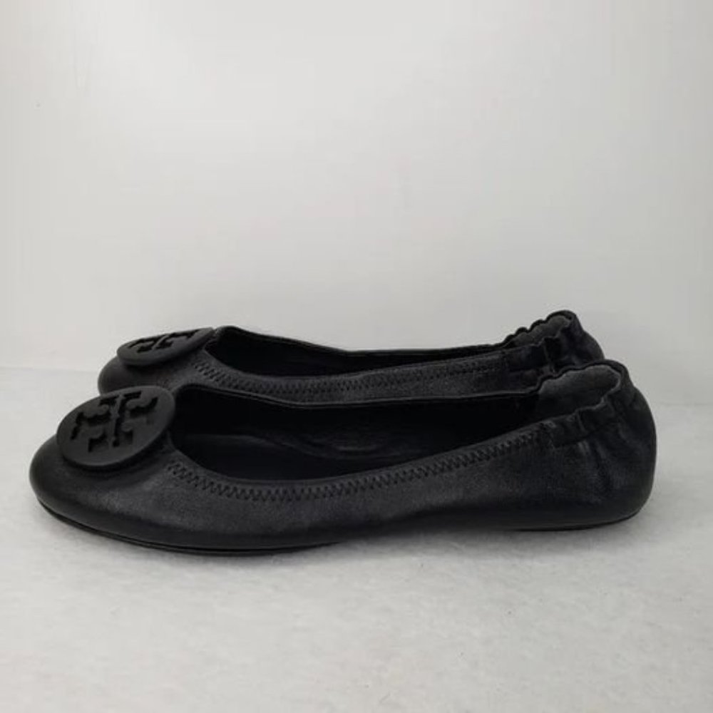 Tory Burch 7.5 Minnie Travel Ballet Flats Women Shoes